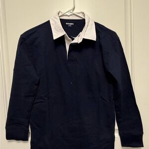Old Navy Navy and White Polo Shirt